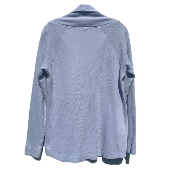 Mododoc tunic sweatshirt v-neck long sleeve periwinkle Small - Picture 3 of 14